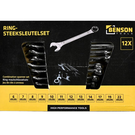 Ring-Steeksleutel Set 12-delig PH, 6-22mm voor Montageklussen