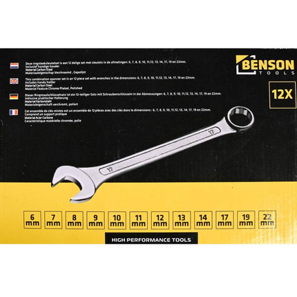 Ring-Steeksleutel Set 12-delig PH, 6-22mm voor Montageklussen