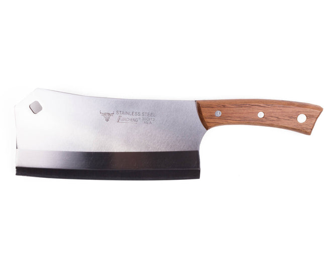 Großes Edelstahl-Küchenbeil, 33,5 cm, ideal für Fleisch und Gemüse