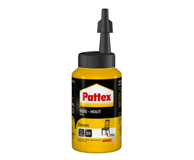 Pattex Houtlijm 250gr - Sterke hechting voor meubels en reparaties.