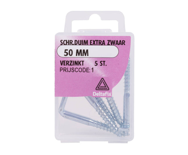 50 mm Stahlschraubkloben für schwere Türen und Tore, rostbeständig