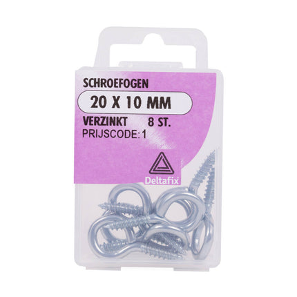 Schroefoog 20x10 mm - Ideaal voor Bevestigen van Decoraties