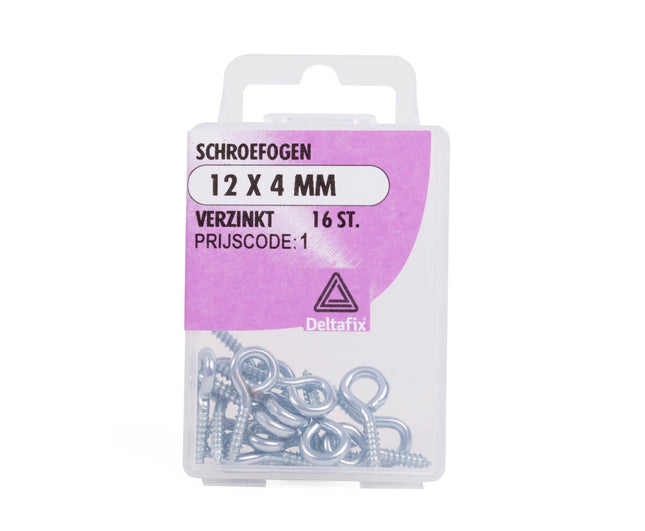 Schroefoog 12x4mm Staal - Ideaal Voor Ophangen Decoraties