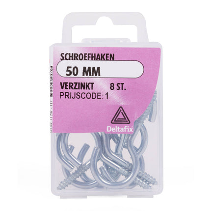 Schroefhaak 50 mm Staal voor Interieurdecoratie en Organisatie