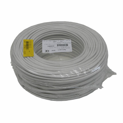 Stroomkabel 3 x 0.75mm², 100m Wit - Ideaal voor Verlichting.