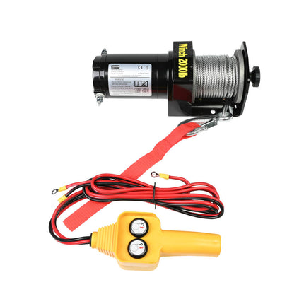 Lier Elektrisch 12V 2000 LBS, 15m Kabel, Afstandsbediening, Voertuigen