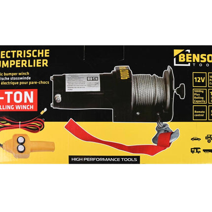 Lier Elektrisch 12V 2000 LBS, 15m Kabel, Afstandsbediening, Voertuigen