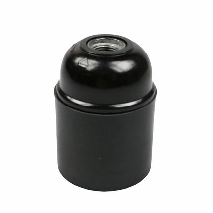 Fitting E27 Zwart Bakeliet 4A/250V voor Diverse Lichtoplossingen
