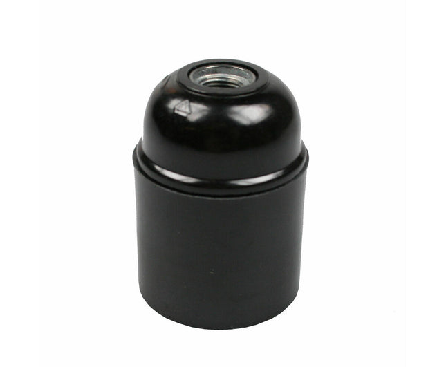 Fitting E27 Zwart Bakeliet 4A/250V voor Diverse Lichtoplossingen