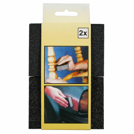 Flexibele Schuurpad Set 2-delig voor hout, metaal en kunststof.