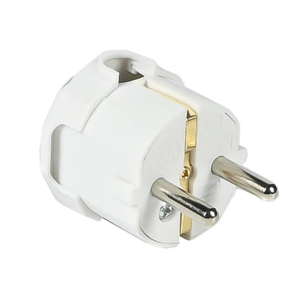 Haakse Stekker 3500W, Randaarde, Wit, Voor Compacte Ruimtes