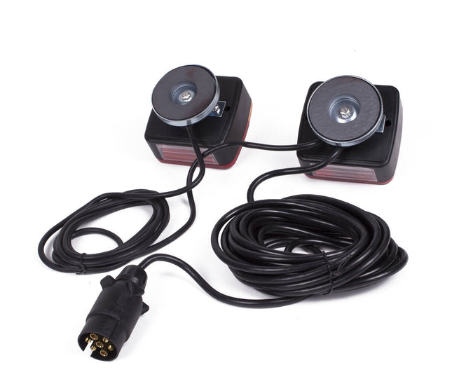 Magnetische Verlichtingsset 2.5 + 7.5m Kabel voor Trailers