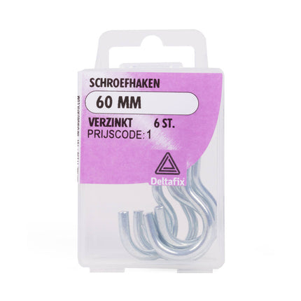 Schroefhaak 60 mm Staal - Perfect voor Ophangen Gereedschap