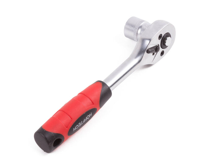 Dopsleutelset 14 dlg Cr-V, maten 4-14 mm, ideaal voor auto- en fietsreparaties.