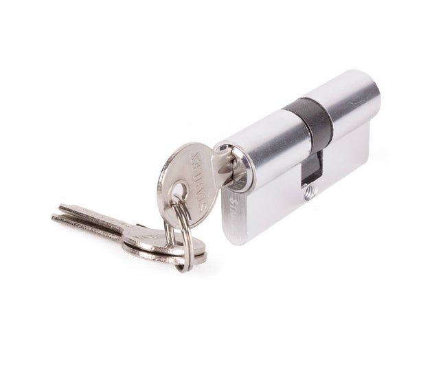 Euro Profielcilinder 60 mm, 30/30, Alu, Incl. 3 Sleutels, Beveilig Deuren