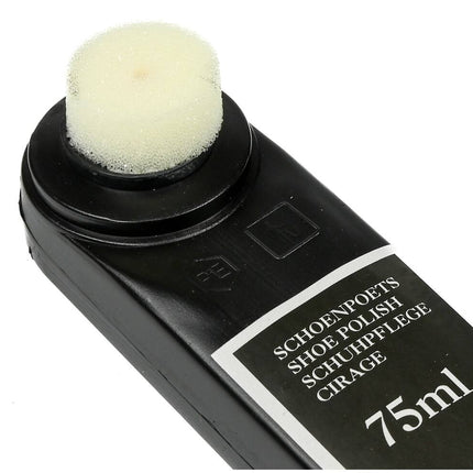 Schoenpoetsset Zwart/Bruin 75ml - Glanzend Leeronderhoud