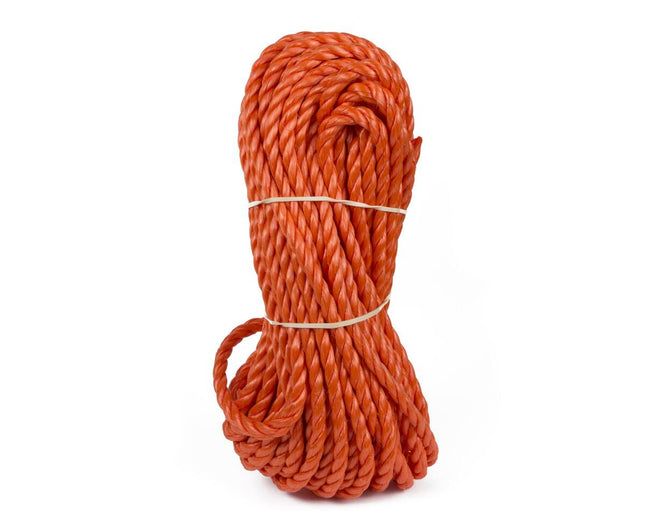 Polypropyleen Touw 8mm x 20m Oranje: Sterk voor Kamperen, Tuinwerk