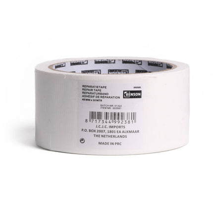 Reparatietape 10m Wit - Ideaal voor lekkage- en tentreparaties