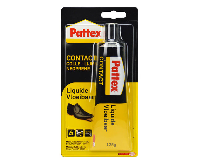Pattex Contactlijm 125gr: Sterke hechting voor metaal, hout en plastic