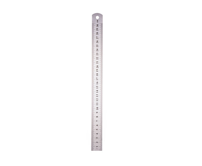 Lineal 30 cm Edelstahl - Ideal für präzises Messen und Schneiden