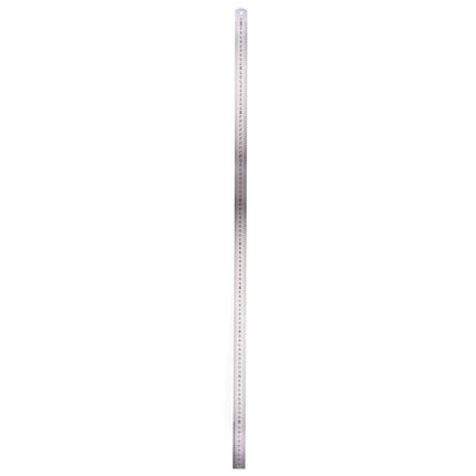 RVS Liniaal 100 cm met CM/INCHES aanduiding, ideaal voor snijhulp.
