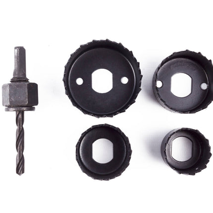 Gatenzaagset 5 dlg Ø32-54mm Carbon Staal, Perfect voor Hout & Gips.
