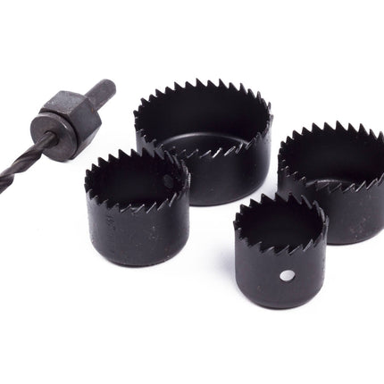 Gatenzaagset 5 dlg Ø32-54mm Carbon Staal, Perfect voor Hout & Gips.