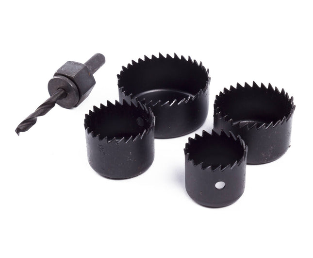 Gatenzaagset 5 dlg Ø32-54mm Carbon Staal, Perfect voor Hout & Gips.