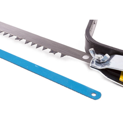Beugelzaag 300mm, 2-in-1 voor Hout en Metaalbewerking, Wisselbladen