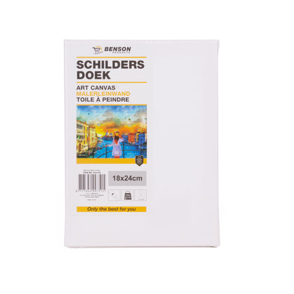 Schilders doek 18 x 24 cm – Geschikt voor olie, acryl verf en airbrush, 280g