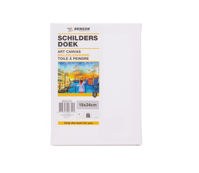 Schilders doek 18 x 24 cm – Geschikt voor olie, acryl verf en airbrush, 280g