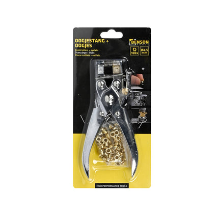 Tang Oogjestang Profi + 100 Oogjes 4.5 mm voor Leer/Textiel