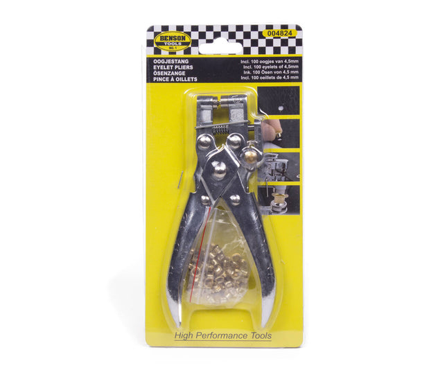 Tang Oogjestang Profi + 100 Oogjes 4.5 mm voor Leer/Textiel