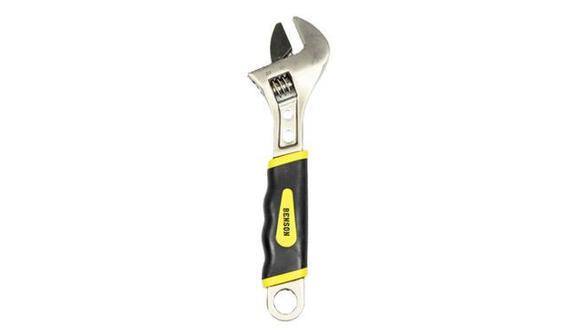 Baco 8" Verstelbare Moersleutel: Soft Grip, Schaalverdeling, 0-30mm