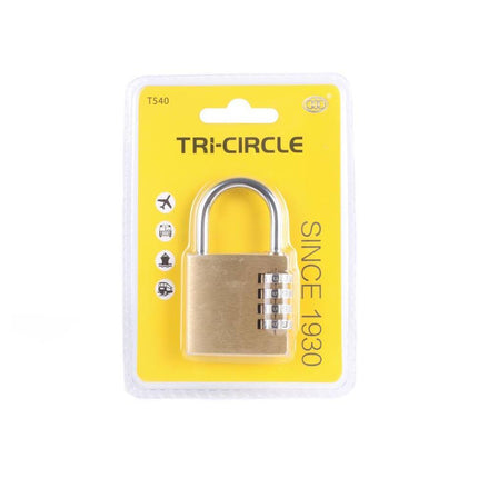 Tri-circle 40mm Zahlenschloss: Stabiles Metall, 3-stelliger Code, für Tore