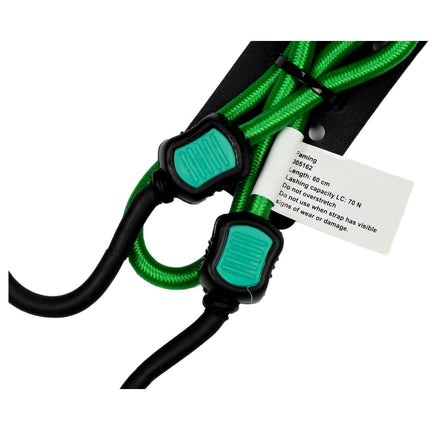 Bagagespin 60 cm, 70 N, 2 haken, veilig transport op auto/motor/fiets.
