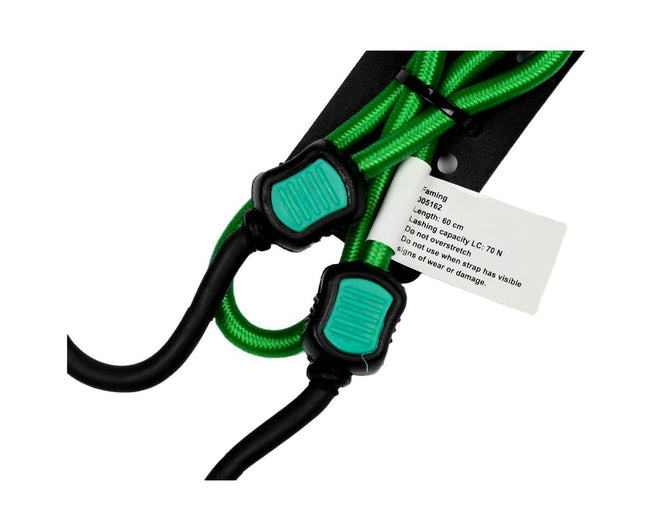 Bagagespin 60 cm, 70 N, 2 haken, veilig transport op auto/motor/fiets.