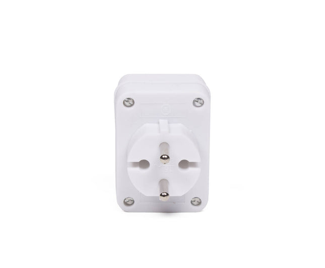Stekker Triplo Wit - Voor 3 Platte Stekkers, Max. 1500W Capaciteit