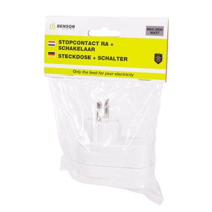 Stopcontact RA + Schakelaar 3500W - Ideaal voor zware apparaten