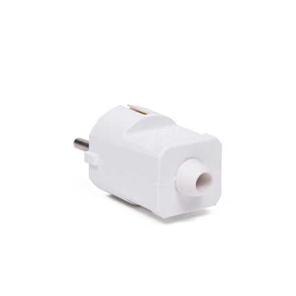 Stekker RA Wit 16A 250V 3500W - Ideaal voor Huishoudelijke Apparaten