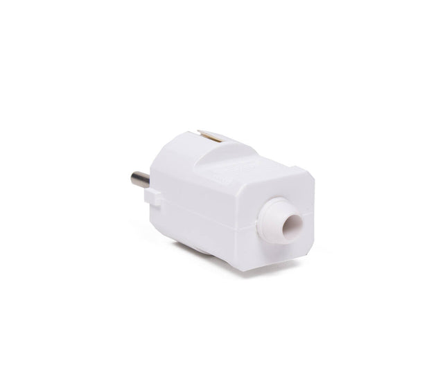 Stekker RA Wit 16A 250V 3500W - Ideaal voor Huishoudelijke Apparaten