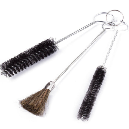 Borstel Rager Set 3-delig: 10/18mm ronde, 13mm platte, 18cm lang.
