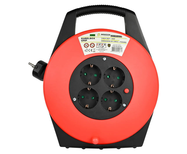 Kabelbox 10m, 2300W, ingebouwde thermische beveiliging, tuinprojecten