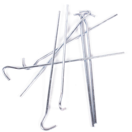 Tentharingen open oog 7 dlg – Afmeting tentharing Ø 5 mm x 23 cm, Materiaal metaal