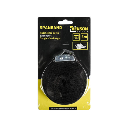 Spanband 5m, 200 daN, Polypropyleen - Ideaal voor Ladingzekering