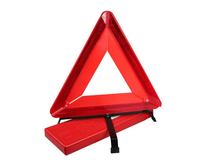 Gevarendriehoek E-keur 39,5cm, 42cm zijden, 4,3cm reflector, opbergbox
