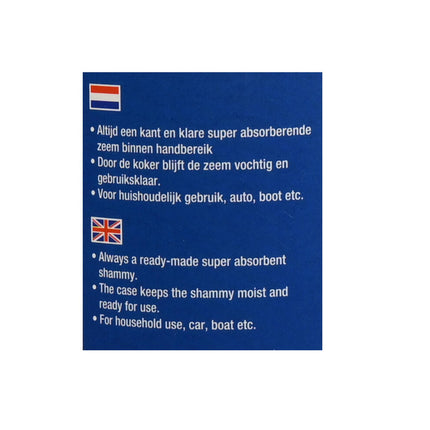 Autozeem in Koker 43x32x0.2 cm - Perfect voor Auto & Boot Schoonmaak