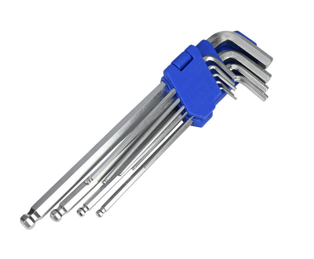 Inbus Sleutelset 9-delig Profi, Staal, Voor Meubelmontage & Reparaties