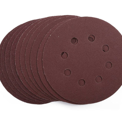 Schuurschijven 125mm 10dlg: Hout en Metaal Schuren met 3 Korrelgroottes
