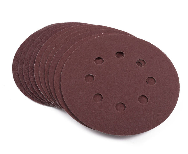 Schuurschijven 125mm 10dlg: Hout en Metaal Schuren met 3 Korrelgroottes
